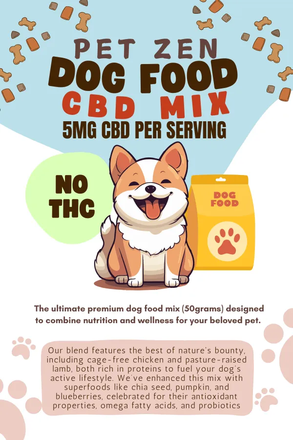 PET ZEN - DOG FOOD PROFILE PICTURE PET ZEN DOG FOOD CBD MIX (5MG CBD) - Image 1