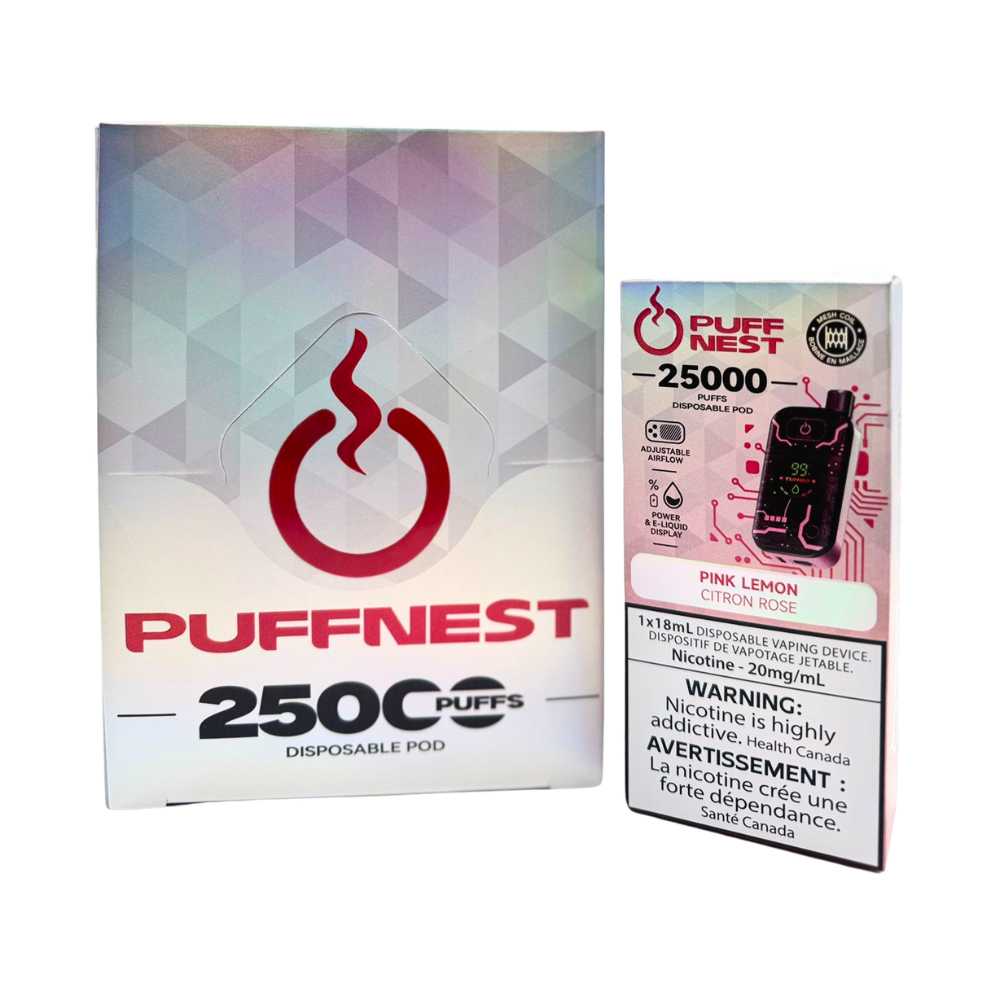 9.jpg PUFF NEST 25000 PUFFS Pink Lemon Disposable Vape - 18 mL