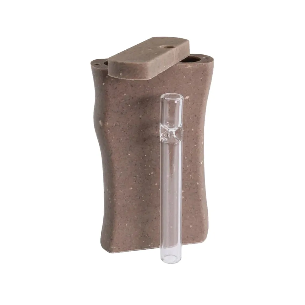 Bio-Plastic Dugout Large 4 Inch with Glass One-Hitter – Eco-Friendly Smoking Accessory
